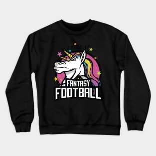 Einhorn Fantasie Fußball Crewneck Sweatshirt